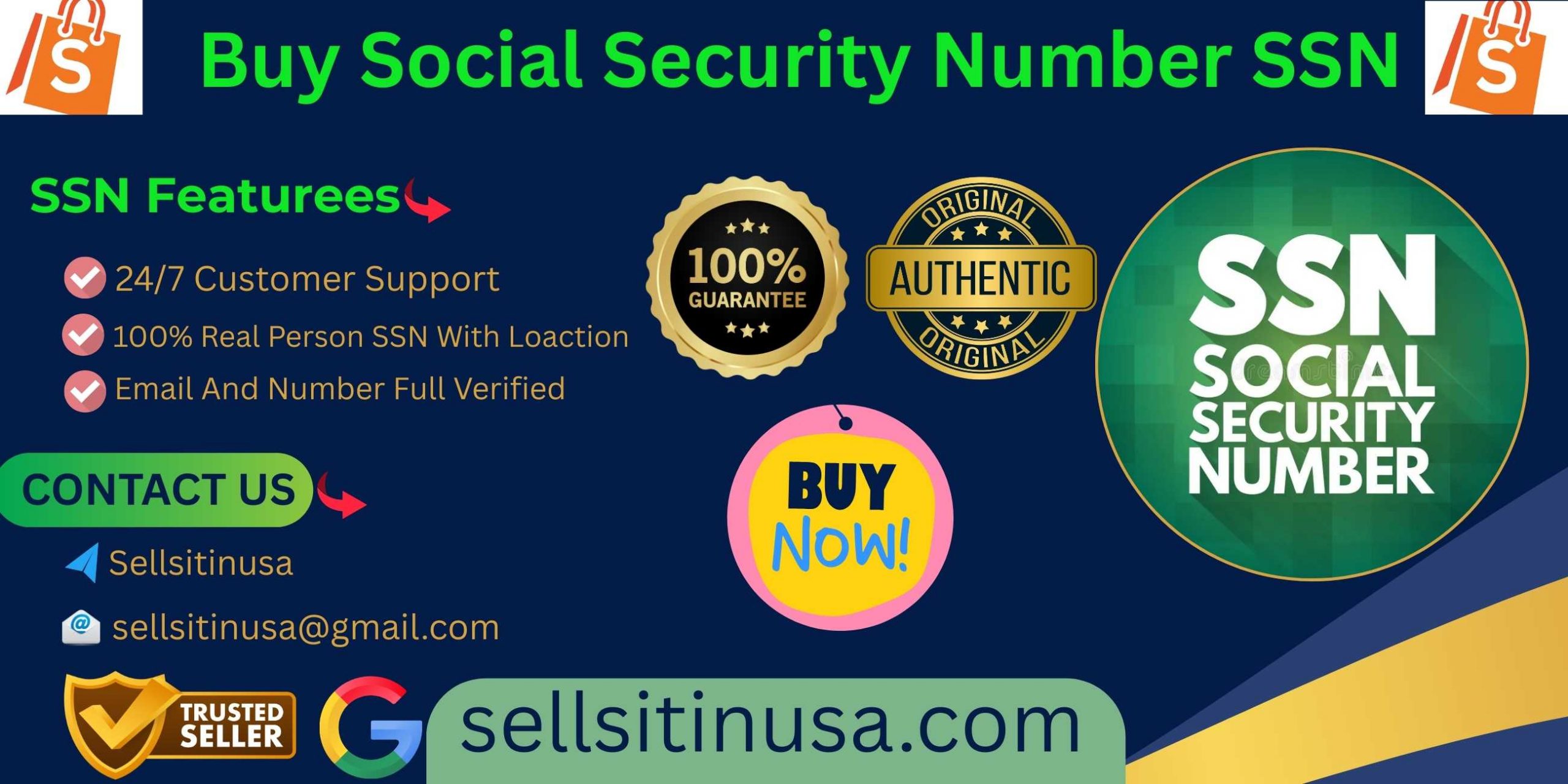 Buy Social Security Number SSN