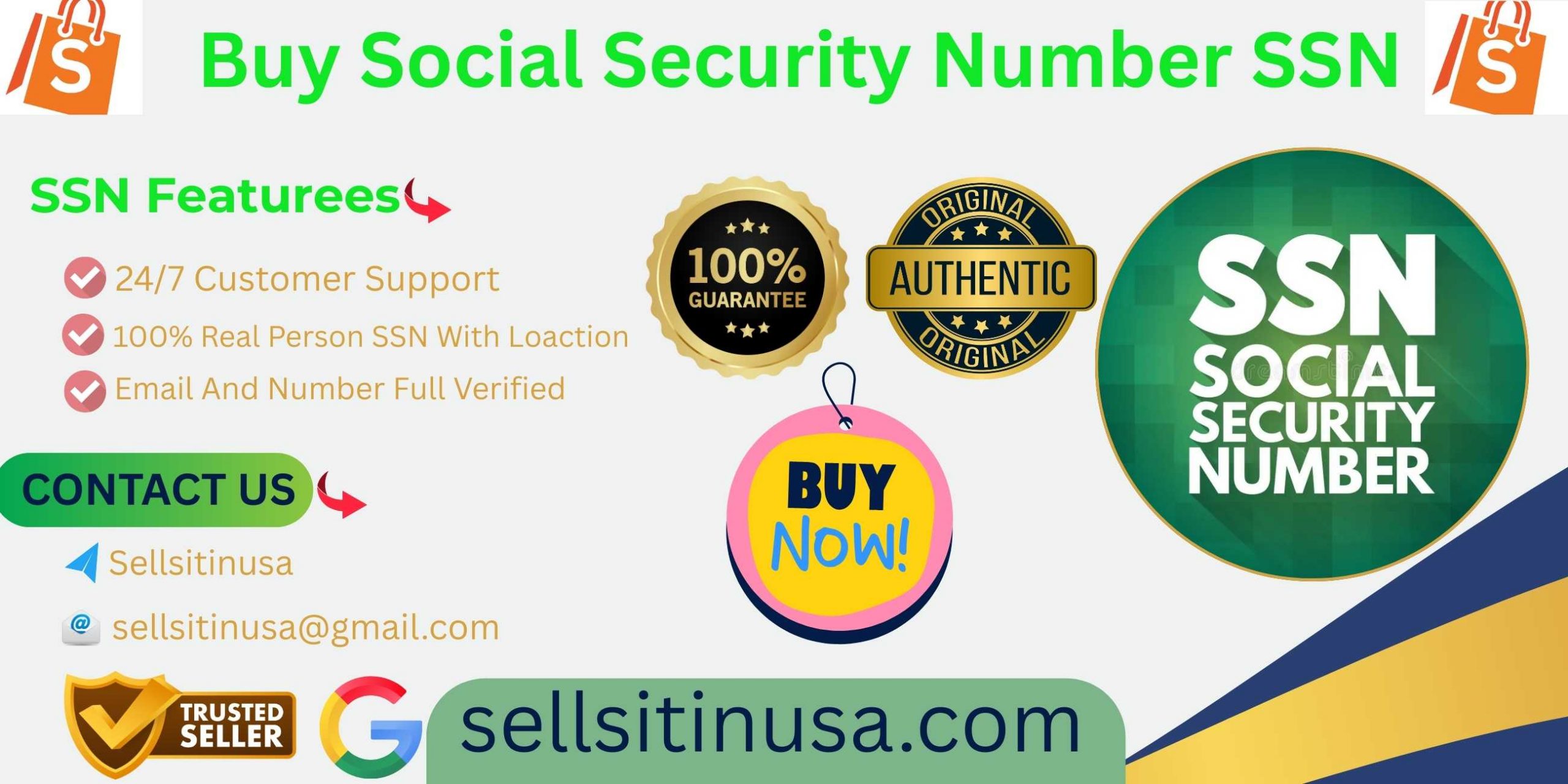 Buy Social Security Number SSN