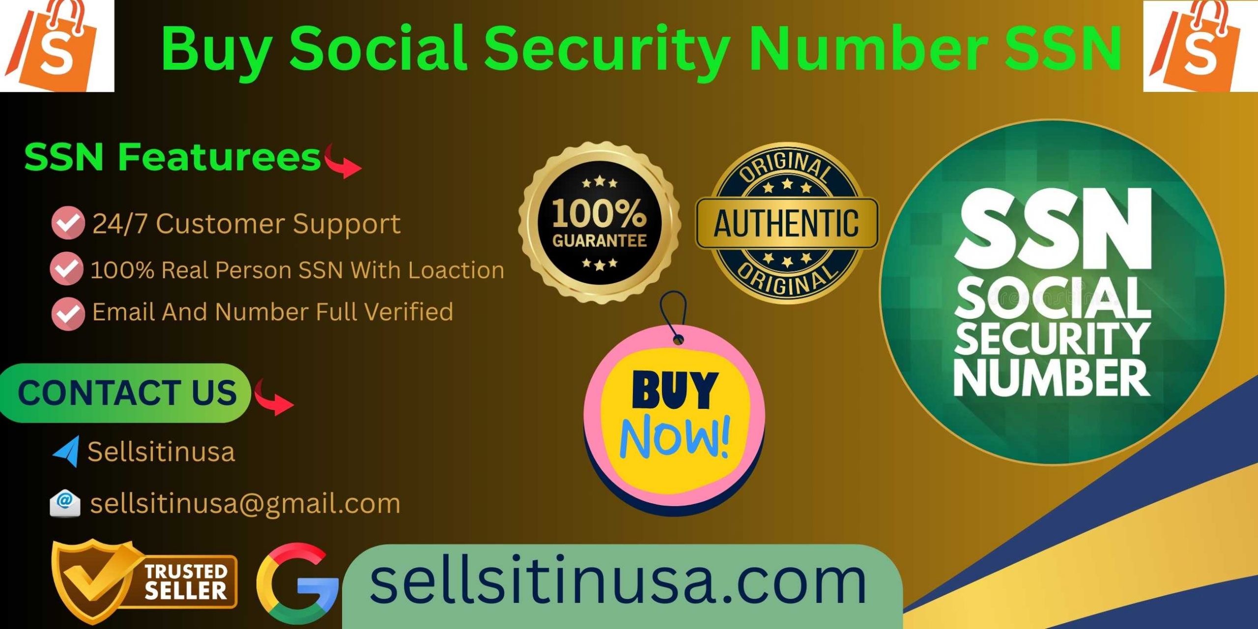 Buy Social Security Number SSN